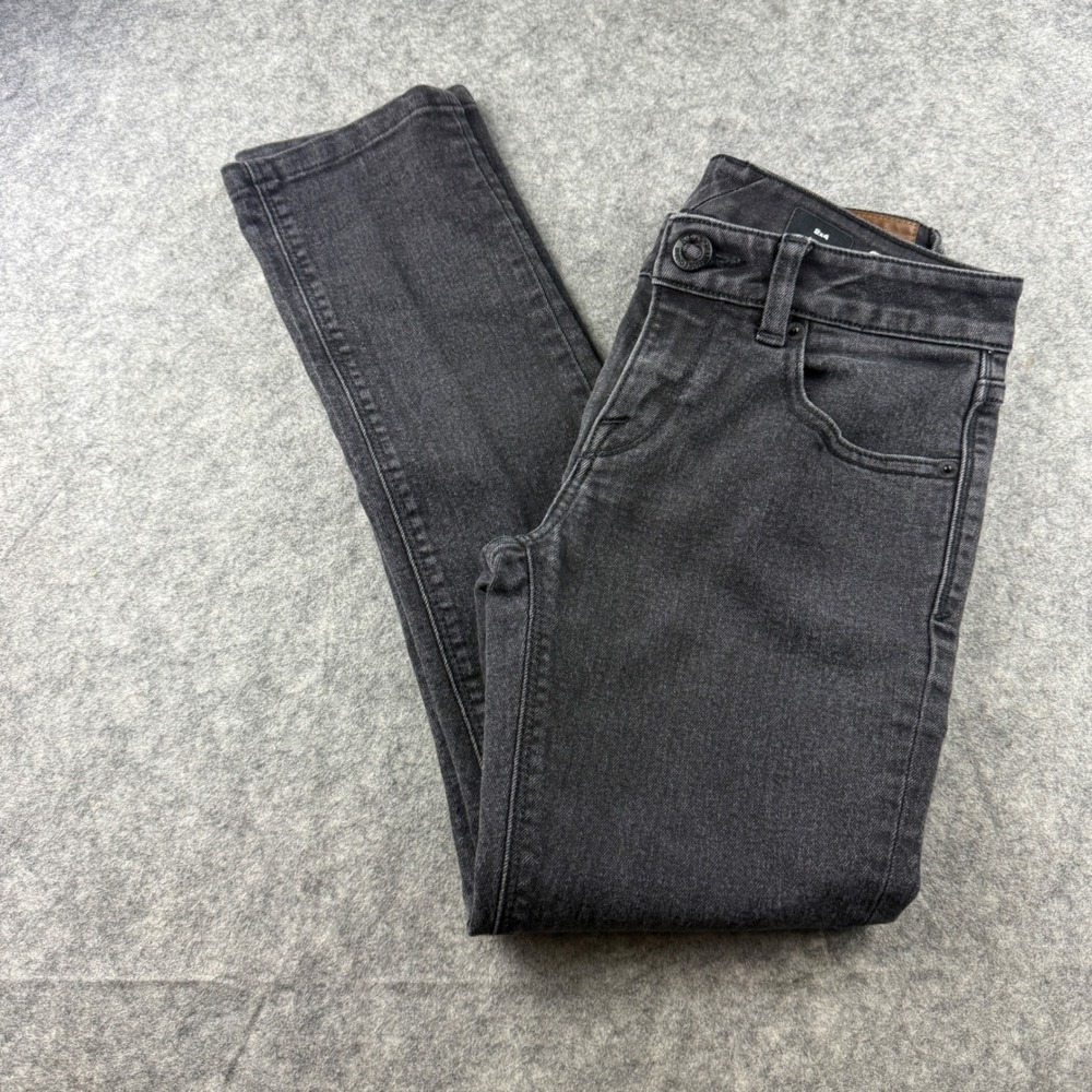 Volcom 2x4 Skinny Jeans Faded Black Denim Size 27 Boys 14 Mens 27x26